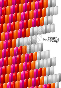 矢矢量背景抽象几何设计灰色立方体正方形公司红色坡度商业插图粉色紫色图片