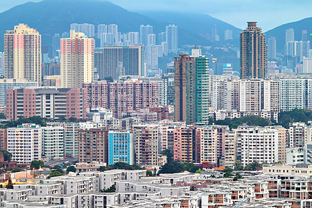 香港拥挤的大楼建筑学不动产住宅高楼生活天空建筑百叶窗地板城市图片