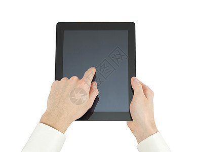 电脑平板电脑监视器电子手指笔记本屏幕互联网白色感官药片技术图片