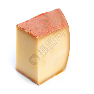 白色背景上孤立的奶酪产品宏观工作室奶制品生活早餐食品三角形橙子美食图片