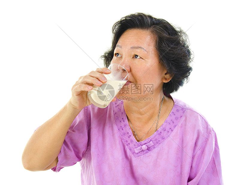 饮大豆牛奶养分杯子母亲成人女性豆浆营养奶奶玻璃老年图片