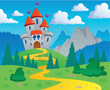 城堡主题风景1背景图片