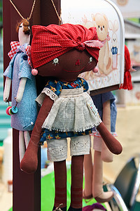 织布娃娃玩物缝纫帽子棉布玩具织物孩子套装手工喜悦图片