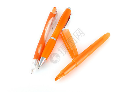橙笔和触摸尖笔写作学校创造力墨水收藏用具橙子教育圆珠笔补给品图片