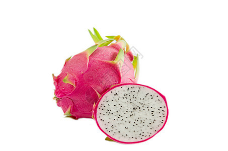 龙果活力白色水果种子肉质饮食营养粉色热带食物图片