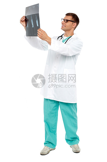 英俊的外科医生看病人保健药物男人工作医师职业男性报告微笑专家图片