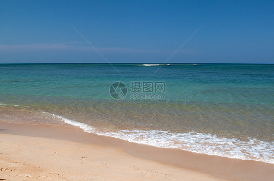 泰国东部的海滩Beach天堂海岸放松风景地平线支撑天空蓝色季节海景图片