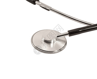 白色背景上的立体听觉镜合金药品金属测量剪裁压力医生乐器临床医院图片