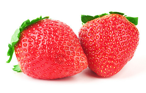 绿叶草莓饮食红色叶子甜点食物水果白色绿色小吃种子图片