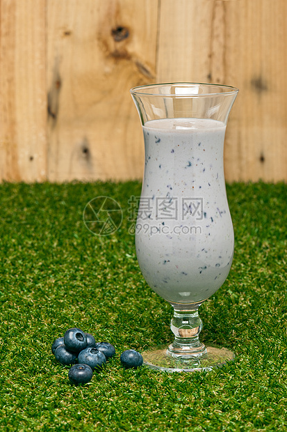 蓝莓奶昔营养蓝色蔗糖酸奶食物甜点液体活力香蕉浆果图片