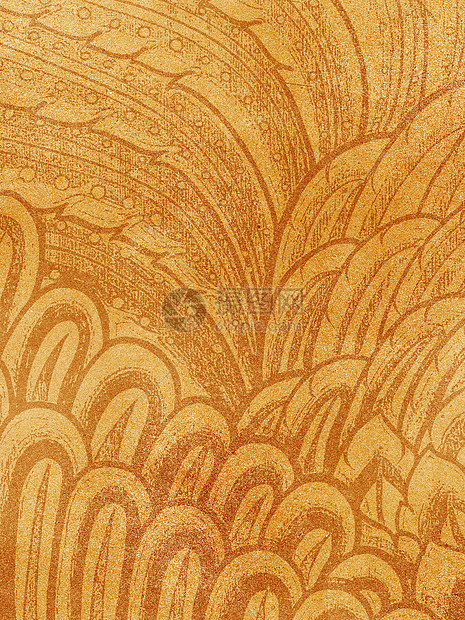 利用石灰纸绘制鸟羽毛摘要装饰品创造力红色艺术植物学动物手工橙子棕色绘画图片