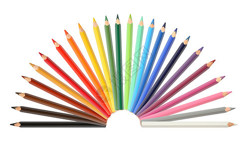 彩色笔颜色戒指教育艺术绘画木头设计师写作调色板工作图片