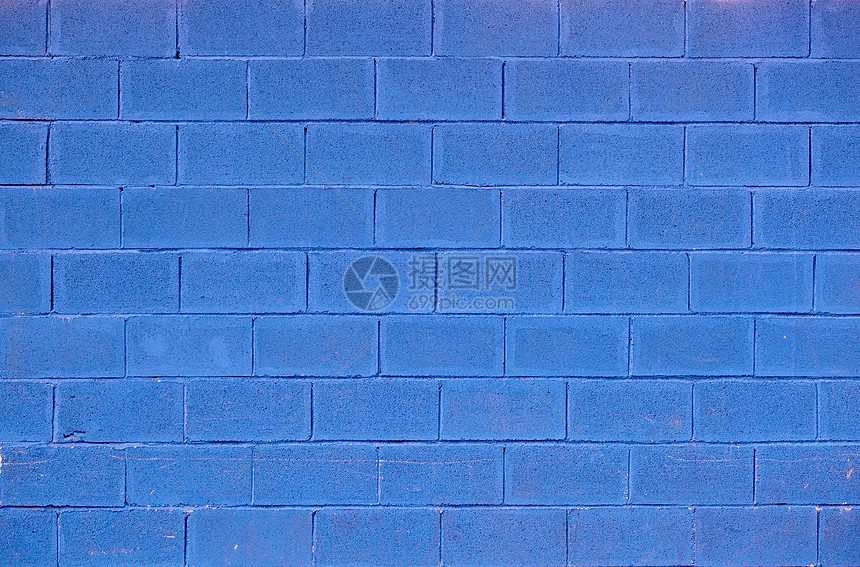 蓝砖背景长方形风化蓝色建筑学边界瓦砾青色砖墙老化黏土图片