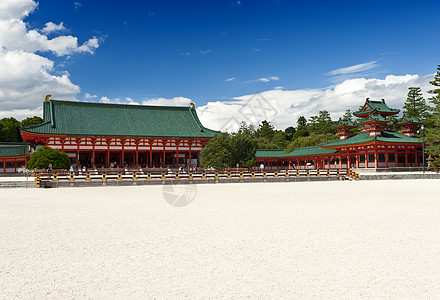 希安神庙柱子天气冥想寺庙天空橙子建筑晴天花园地标图片