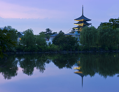 纳尔反射公园日出建筑学寺庙地标宗教天空神道神社图片