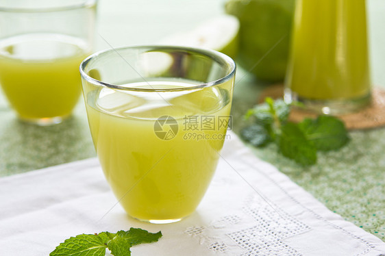瓜瓦果汁植物食物矿物茶点白色水果蔬菜薄荷热带异国图片