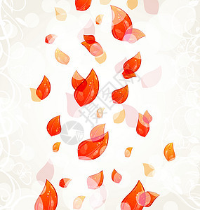 秋秋橙树叶背景橙子黄色季节植物季节性森林小册子插图叶子墙纸图片