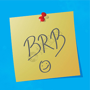“brb”手写电文图片