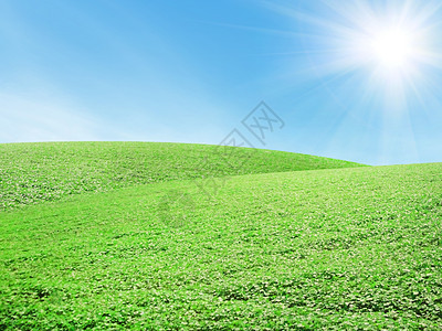 美丽的夏季风景天气城市季节环境蓝色太阳阳光草本植物土地地平线图片