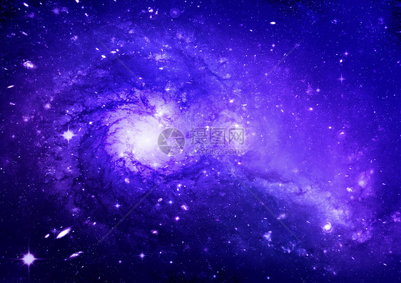 遥远的银河系紫色宇宙太阳行星辉光飞船辉煌望远镜天文学天空图片