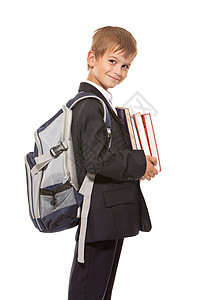 男孩拥有书本孩子套装精装快乐幼儿园教科书微笑青少年课堂学校图片