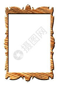 在白背景上绘制或图片的木板框架 含 cL图片