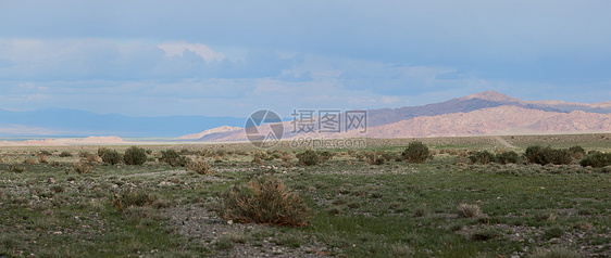 Altai山脉 美丽的高地景观 蒙古蓝色环境天空全景场景山腰高原山脉风景地形图片