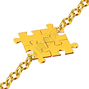 收藏拼图的金链挑战合伙边界命令链式韧性链环储蓄安全救援图片