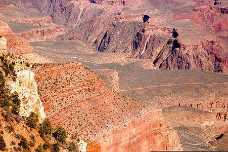 大峡谷  亚利桑那州地标山脉岩石峡谷岩层国家历史性历史背景图片