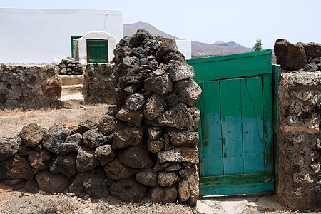 Lanzarote 典型农村白屋图片