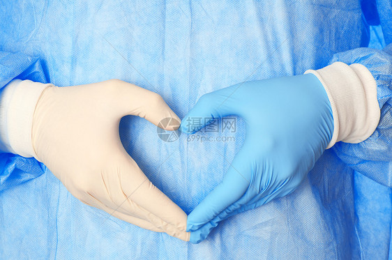 拯救生命心脏病橡皮手指清洁度安全手臂蓝色生活卫生救援图片