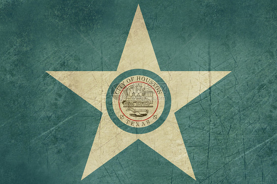 Grunge 休斯顿市旗图片