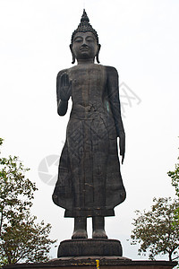 黑佛上帝宗教冥想雕像旅行天空文化传统雕塑黑色图片