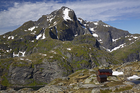 门库布小屋大豆山脉山峰风景图片