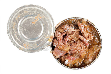 罐头肉生存猪肉营养罐头密闭白色食物金属装罐罐装图片