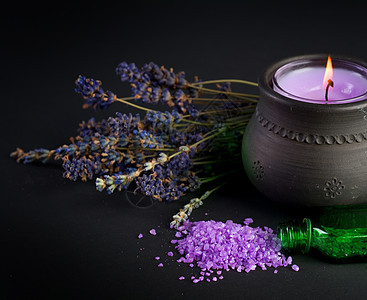 食用盐化妆品治疗蜡烛植物紫色身体洗澡药品食谱皮肤图片