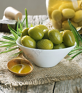 橄榄和橄榄油处女水果叶子餐厅勺子食物烹饪环境芳香美食图片