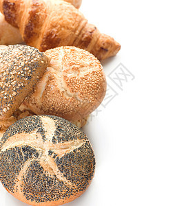 摊分面包边框边界脆皮内饰团体面粉包子羊角面包食物小麦图片