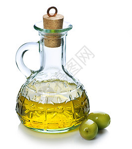 橄榄油和橄榄白对白水果处女蔬菜生长瓶子工作室美食绿色黄色食物图片