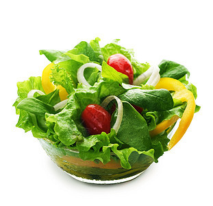 健康的白种蔬菜沙拉图片