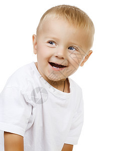 快乐可爱的宝贝男孩白比白牙齿喜悦皮肤儿科男生教育情绪微笑孩子白色图片