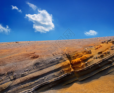 国家山地公园火山岩 蓝天图片