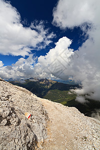 云上阿尔卑斯山道背景图片