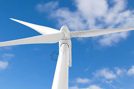 风车长廊风力涡轮机对准蓝色云天建筑学天空环境建筑房子螺旋桨财产热点金属集电极背景