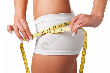 饮食时间损失臀部厘米健身房减肥肥胖曲线腰部磁带尺寸图片