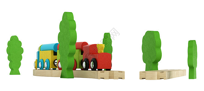 色彩多彩的木制模型火车引擎闲暇消遣享受运输游戏机车玩物国家木头图片