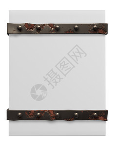 装有铁带的包装条纹技术酒吧金属品牌盒子控制板木板压花插图图片