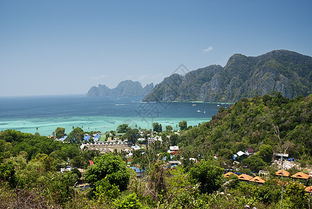 泰王国的科菲斐岛旅游假期岛屿异国村庄情调旅行游客热带图片