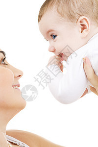 婴儿和母亲父母生活拥抱孩子男生母性儿子幸福女士育儿图片