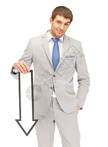带有方向箭号的商务人士行动商业男性套装损失白色商务生意人职员人士图片